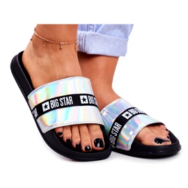 Pantuflas de Mujer Big Star Silver Holo GG274005 gris