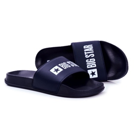 Pantuflas de hombre Big Star Rubber Blue Navy GG174931 marina Pantuflas de hombre Big Star Rubber Blue Navy GG174931 marina