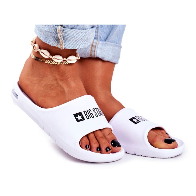 Pantuflas Mujer Big Star Air White GG274A026 blanco