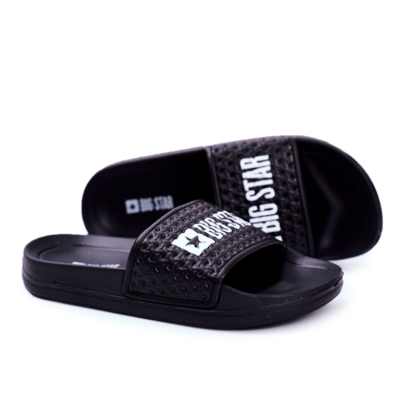Pantuflas Infantiles Negras Big Star Quilted GG374800 negro