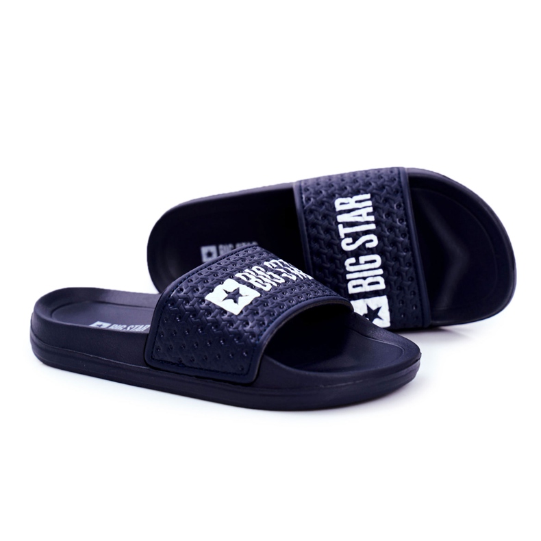 Pantuflas Infantiles Big Star Azul Marino Acolchado GG374802