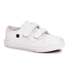 Zapatillas Infantiles Niños Big Star Con Velcro Blanco GG374010