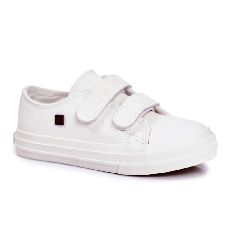 Zapatillas Infantiles Niños Big Star Con Velcro Blanco GG374010