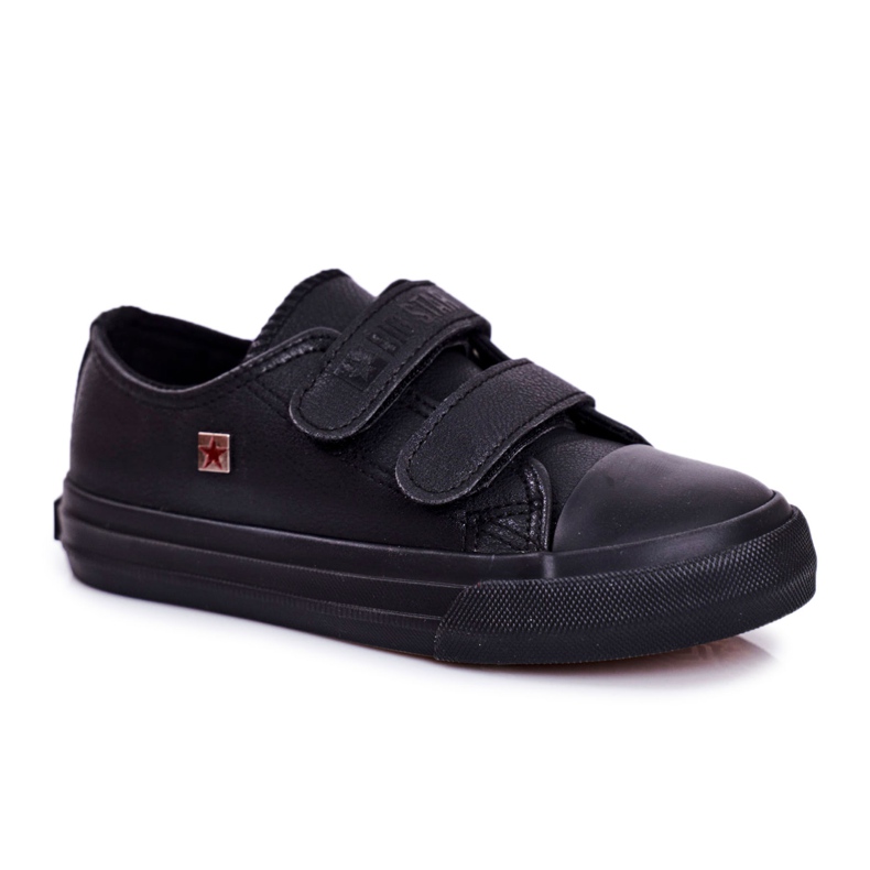 Zapatos Infantiles Zapatillas Big Star Con Velcro Negro GG374009