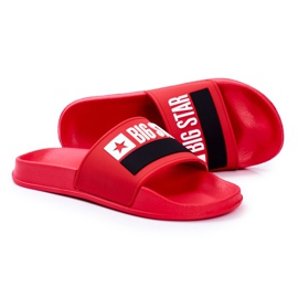 Pantuflas de Hombre Big Star Classic Red GG174939 blanco negro rojo