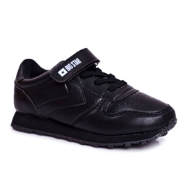 Zapatillas deportivas para niños Big Star con velcro negro GG374059