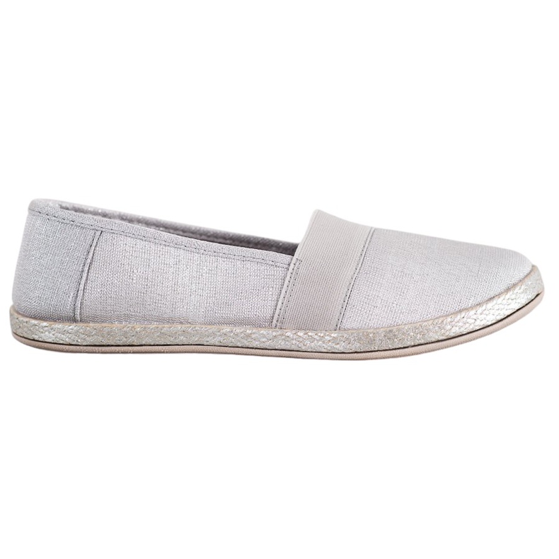 SHELOVET Zapatillas elegantes sin cordones gris