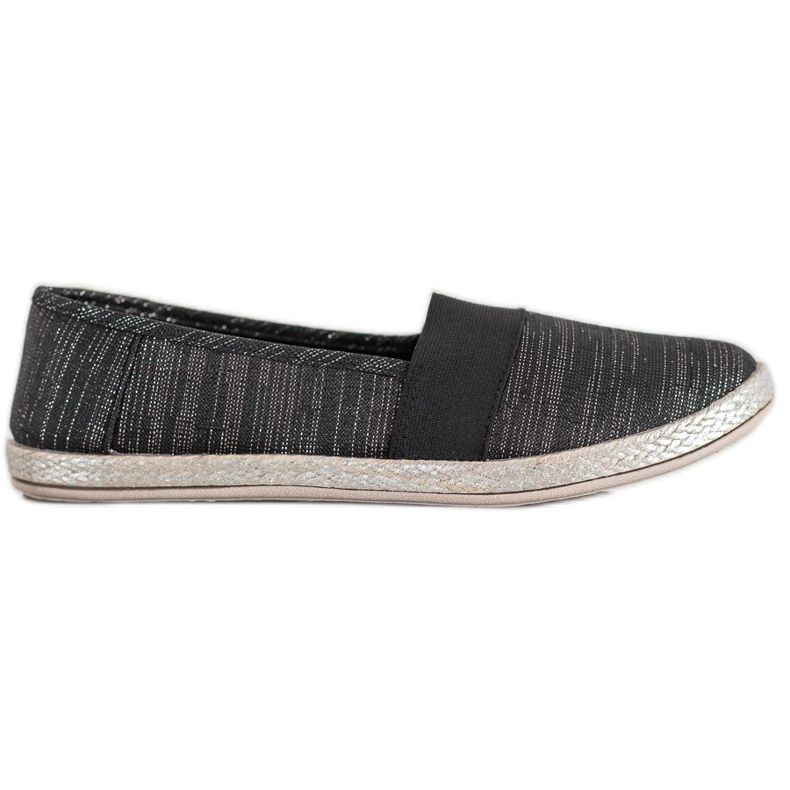 SHELOVET Zapatillas elegantes sin cordones negro