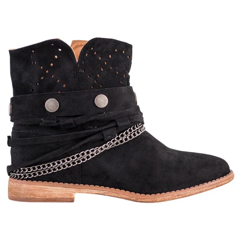 Bella Paris Botas con Rayas Decorativas negro Bella Paris Botas con Rayas Decorativas negro