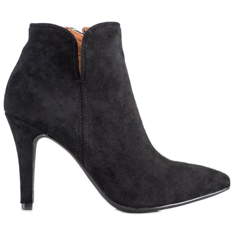 Bella Paris Botas clásicas de tacón alto negro