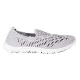 Bona Slipons calados gris Bona Slipons calados gris
