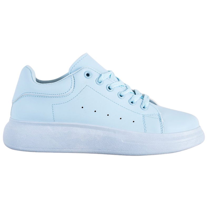 SHELOVET Zapatillas azules en la plataforma