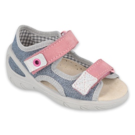 Calzado infantil befado 065X145 azul marino rosado gris