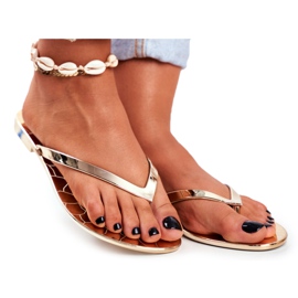 Chanclas Lu Boo Metallic Gold Eltoro Ii gat.