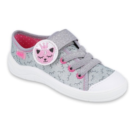 Calzado infantil befado 251X156 rosado gris