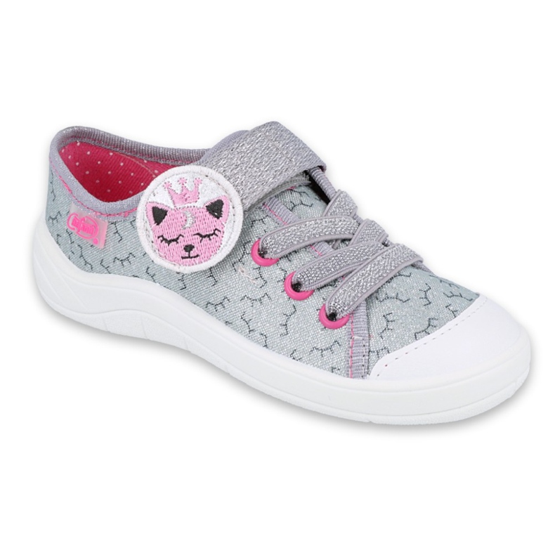 Calzado infantil befado 251X156 rosado gris