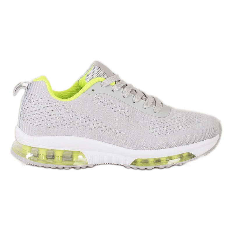 SHELOVET Zapatillas con inserto de neón gris