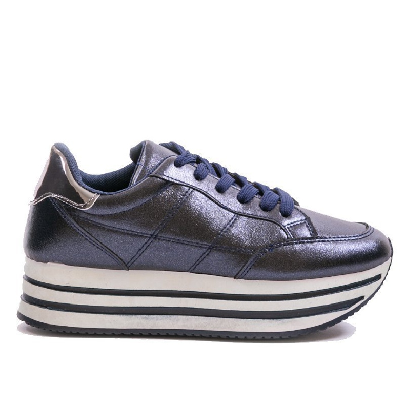 Zapatos deportivos de mujer azul marino de moda 230-2