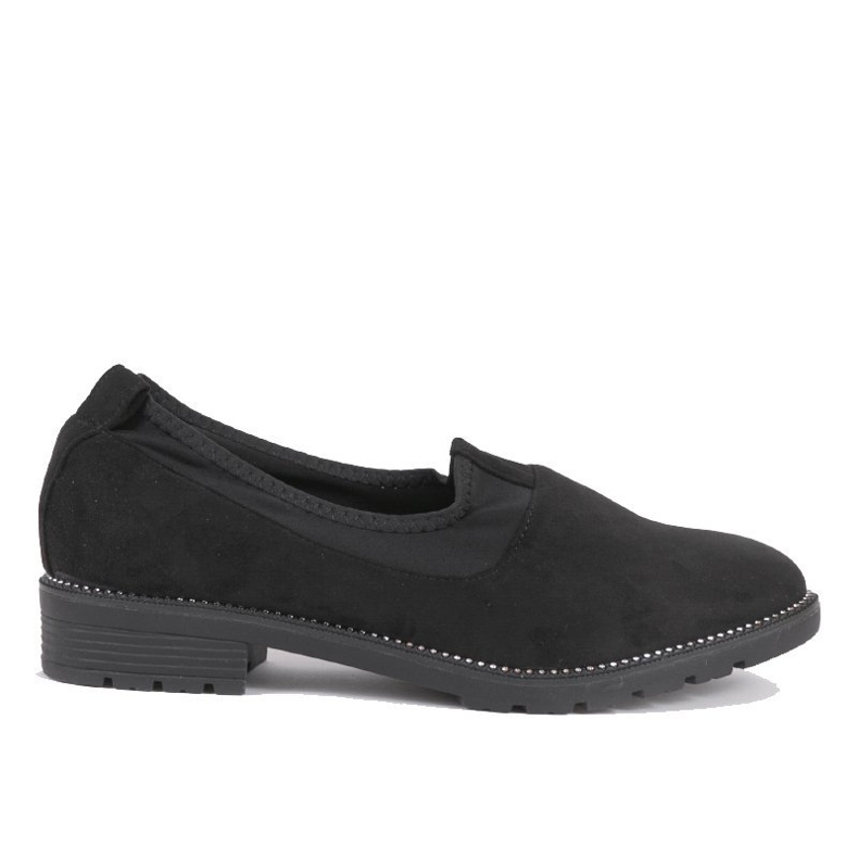 Zapatos negros sin cordones con elástico 240-1