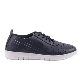 Zapatillas caladas azul marino JH701-4