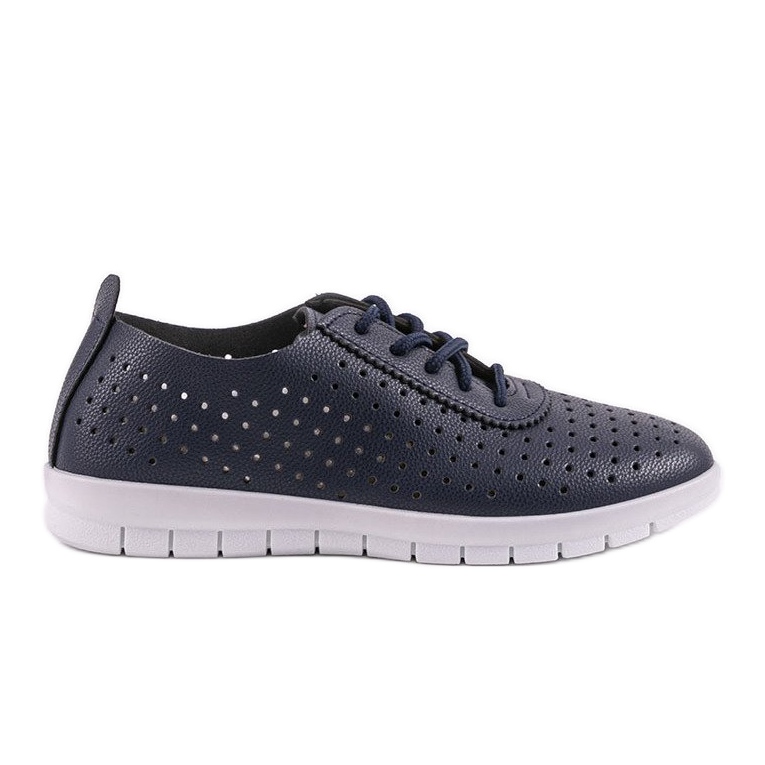 Zapatillas caladas azul marino JH701-4