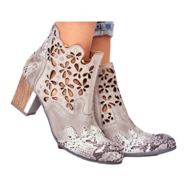 Botas De Mujer Con Tacón Alto Maciejka Primavera Gris 04369-13 Botas De Mujer Con Tacón Alto Maciejka Primavera Gris 04369-13