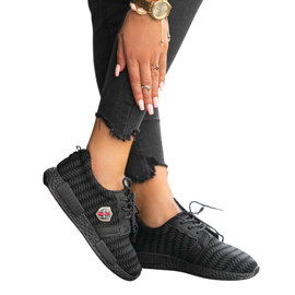 Zapatos deportivos ligeros negros PH-16