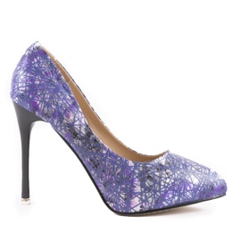 Alfileres flor morada 0116-4 violeta multicolor