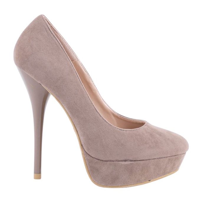 Tacones altos de ante caqui S3477-4 multicolor verde