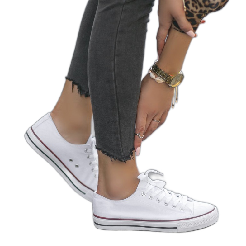 Zapatillas de mujer clásicas blancas TH68-1 blanco