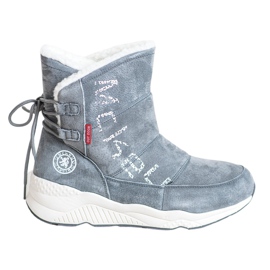 Botas de nieve de cuero MCKEYLOR gris