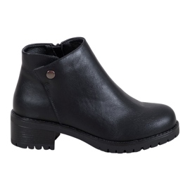 J. Star Botines de piel ecológica negros