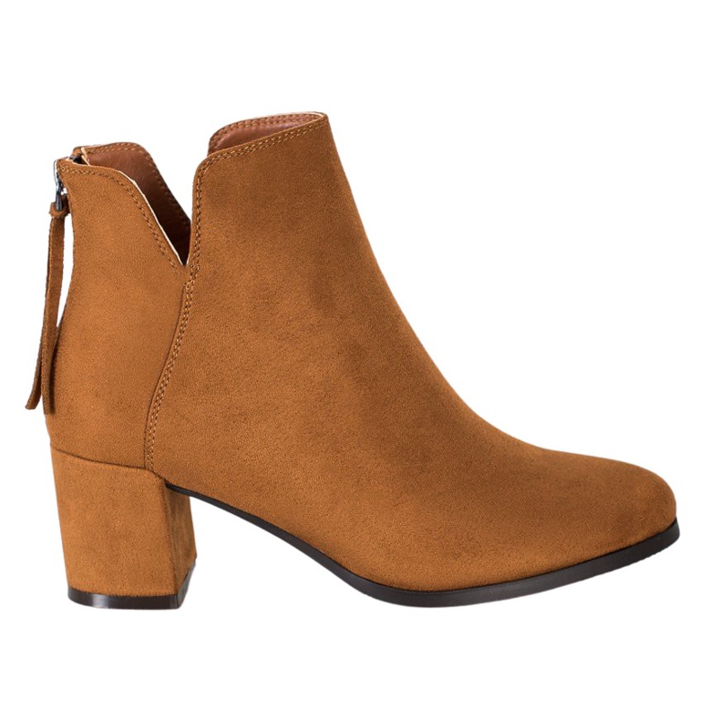 Botas con cremallera VINCEZA marrón