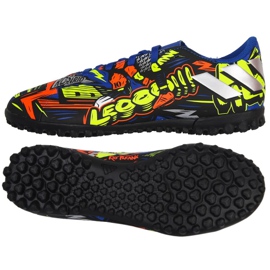Botas de fútbol adidas Nemeziz Messi 19.4 Tf Jr EH0602 azul marino, multicolor multicolor