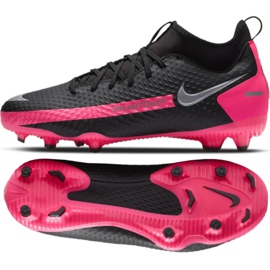 Zapatillas de fútbol Nike Phantom Gt Academy Df FG / MG Jr CW6694-006 negro multicolor