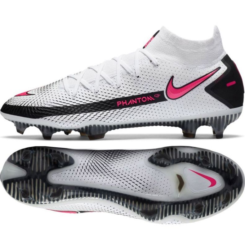 Botas de fútbol Nike Phantom Gt Elite Df Fg M CW6589-160 multicolor blanco