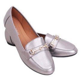 Mocasines gris metalizado 9F176 Gun