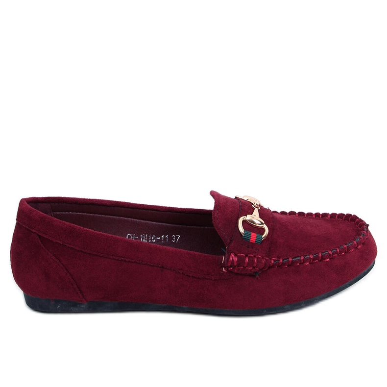 Mocasines burdeos para mujer CH-1M16 Wine Red rojo multicolor Mocasines burdeos para mujer CH-1M16 Wine Red rojo multicolor