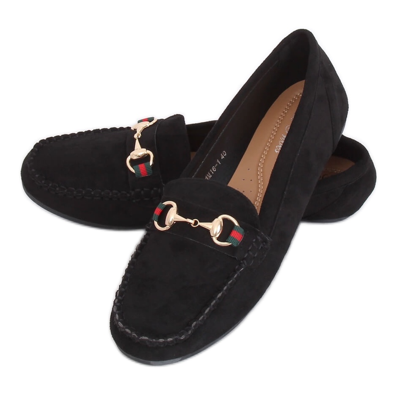 Mocasines de mujer negros CH-1M16 Black