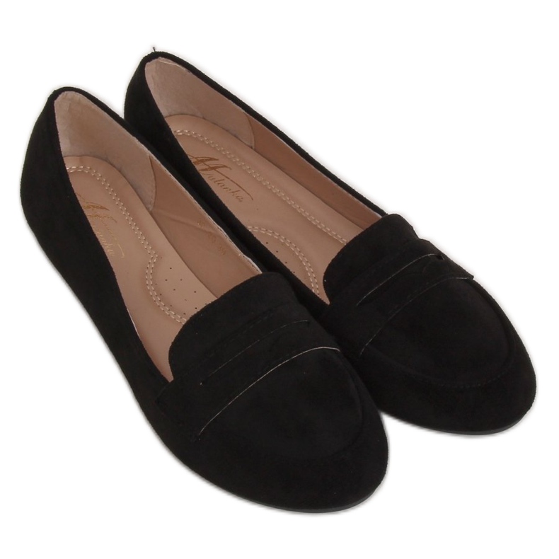 Mocasines de mujer negros 3C-20 Negro Mocasines de mujer negros 3C-20 Negro
