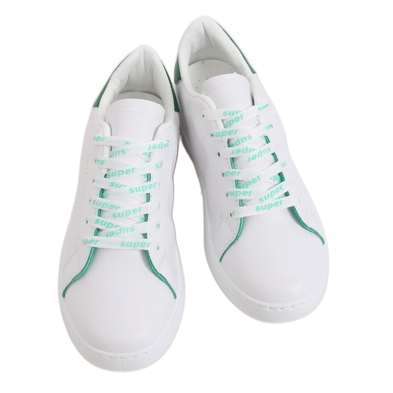 Zapatillas de mujer blancas 5G-2 Green blanco verde Zapatillas de mujer blancas 5G-2 Green blanco verde