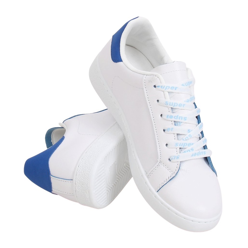 Zapatillas de mujer blancas 5G-2 Azul blanco Zapatillas de mujer blancas 5G-2 Azul blanco