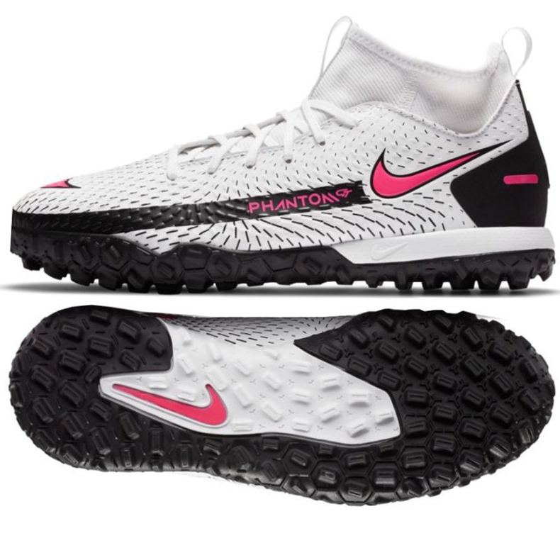 Calzado de fútbol Nike Phantom Gt Academy Df Tf Jr CW6695-160 multicolor blanco