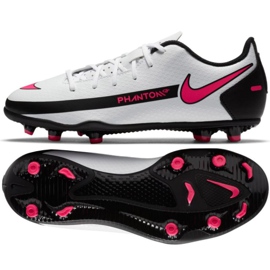 Zapatillas de fútbol Nike Phantom Gt Club FG / MG Jr CK8479-160 blanco multicolor