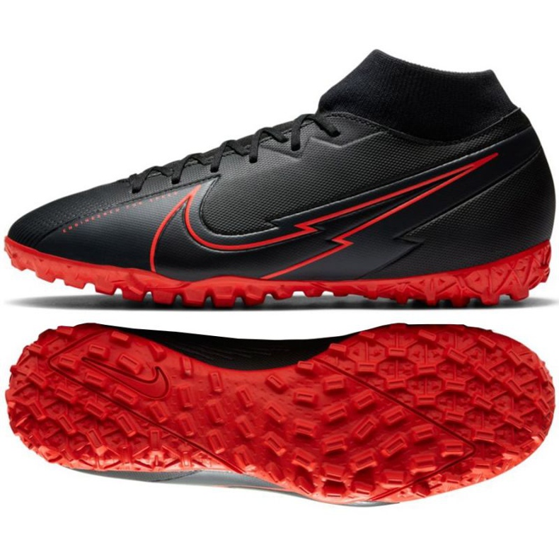 Calzado de fútbol Nike Mercurial Superfly 7 Academy Tf M AT7978-060 multicolor negro