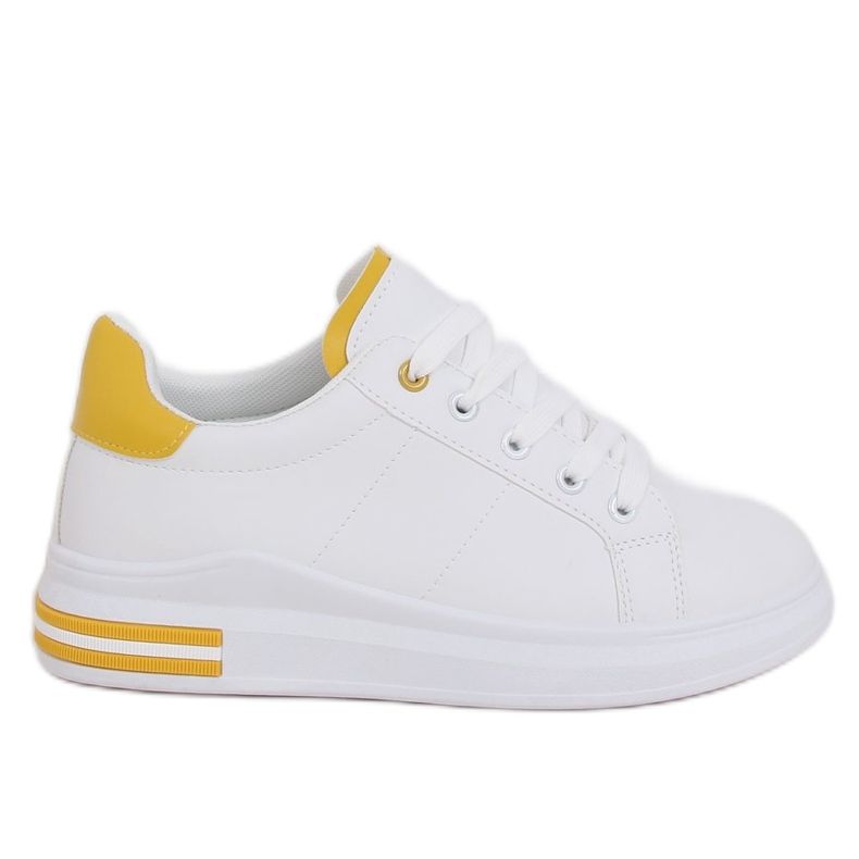 Zapatillas de mujer blancas LG20 BLANCO / AMARILLO