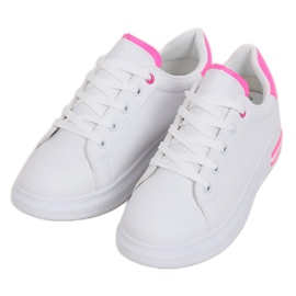 Zapatillas de mujer blancas LG20 WHITE / ROSE blanco rosado