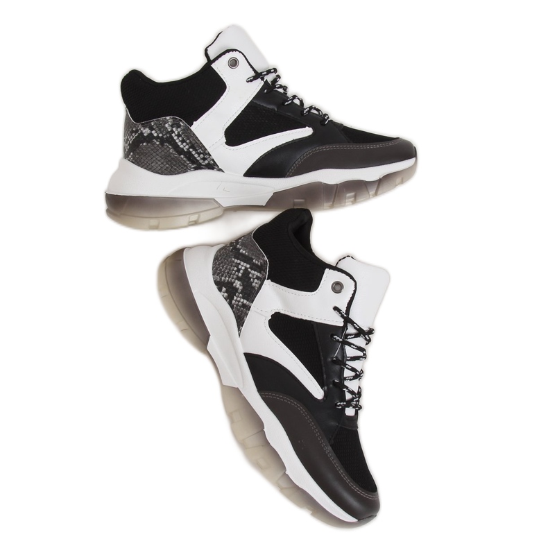 Black 2000-C06 Zapatillas altas negras negro Black 2000-C06 Zapatillas altas negras negro