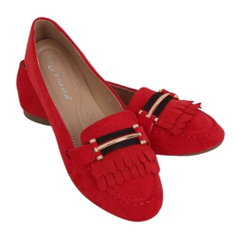 Rojo Mocasines de mujer 88-381 Rojo