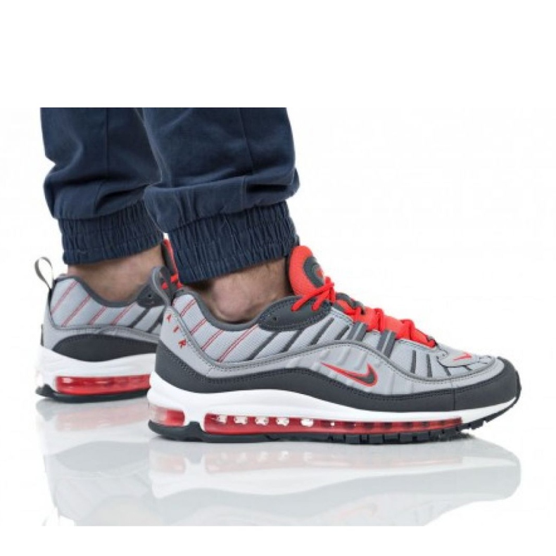 Calzado Nike Air Max 98 M 640744-006 rojo gris